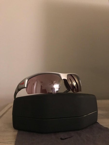 LIKE NEW Nike Show X2 Pro Sunglasses (Silver / Gray / Red)