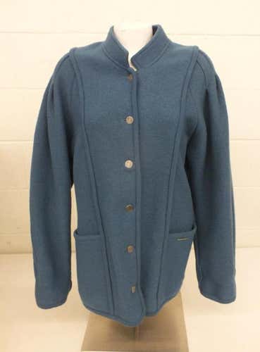 Geiger Austria Blue 100% Wool Jacket Size 36/US Women's Medium EXCELLENT LOOK