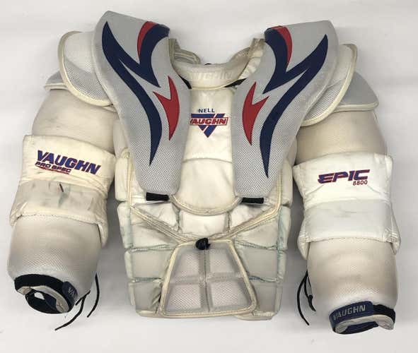 VAUGHN EPIC 8800 XL PRO STOCK GOALIE CHEST PROTECTOR NELL (4557)