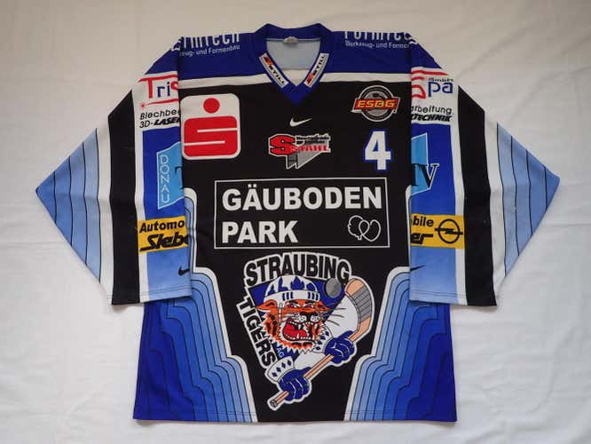 Straubing Tigers Game Worn DEL Hockey Jersey Pro Stock Player game