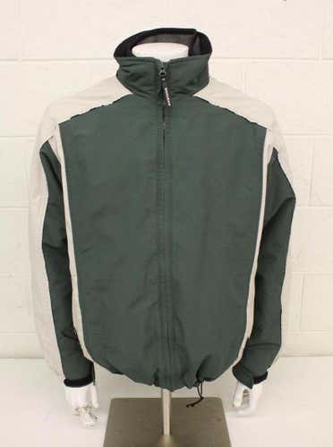 Woolrich Green & White 3-in-1 Jacket System Men's Size Medium Fast Shipping LOOK