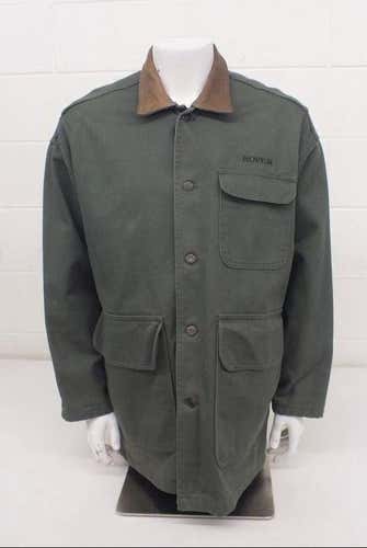 ID Wear Green Lined 100% Cotton Roper Jacket Men's Medium GREAT Fast Shipping