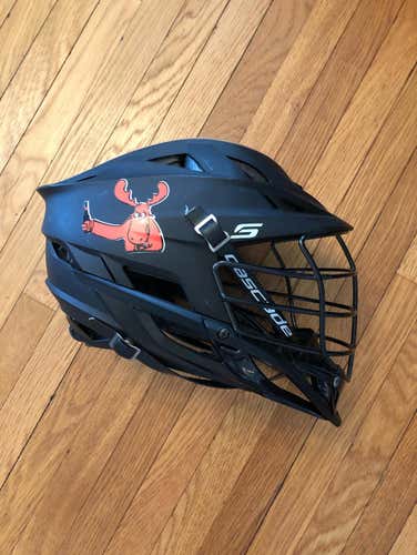 Used Matte Black Cascade S Helmet w/ Stickers