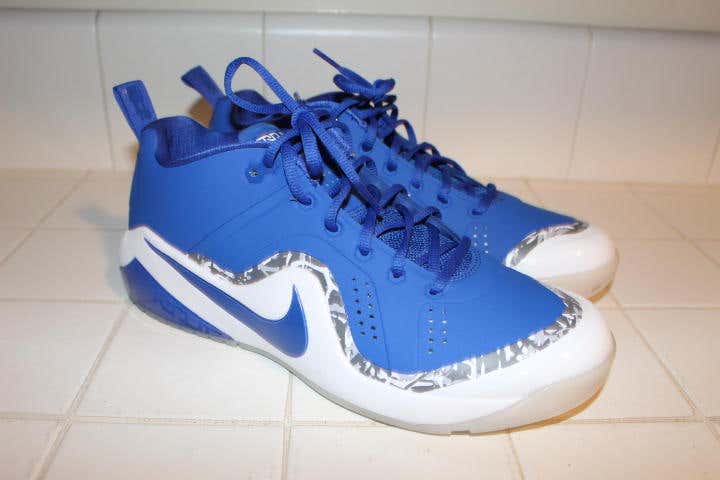 NIKE MIKE TROUT IV FORCE ELITE BASEBALL LACROSSE CLEATS 10.5 TURF WORKOUT BLUE LOW $120 BRAND NEW