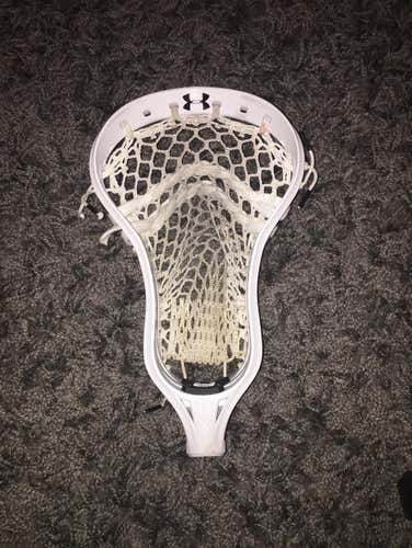 Under Armour Command Used White Lacrosse Head strung