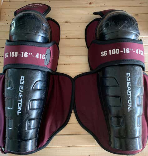 Sr Easton Catalyst Shin Pads, 16inch