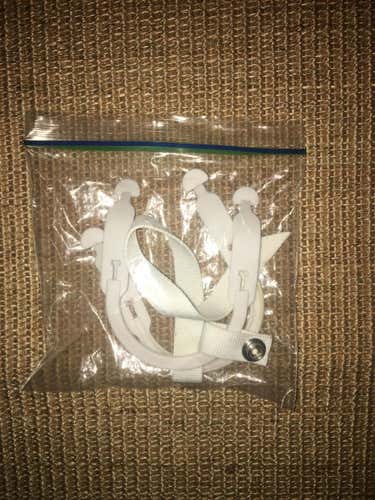 EUC A&R Hockey Helmet Ear Sling Loops White w/ Chin Strap