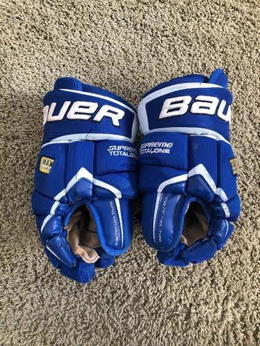 Bauer Supreme TotalOne 14” Gloves (Royal Blue & White)