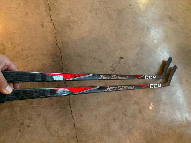 LISTING IS FOR 2! Very Lightly Used CCM Jetspeeds, lefty 75 Flex