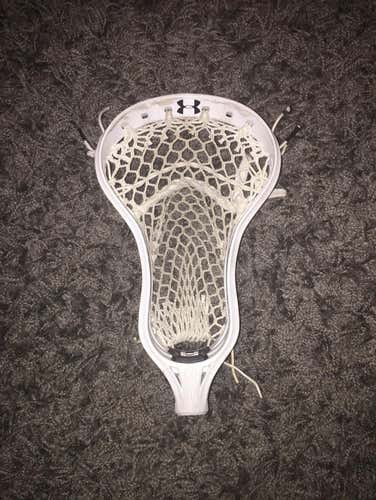 Under Armour Command Used White Lacrosse Head strung