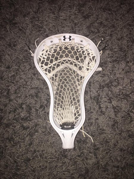 Under Armour Command Used White Lacrosse Head strung