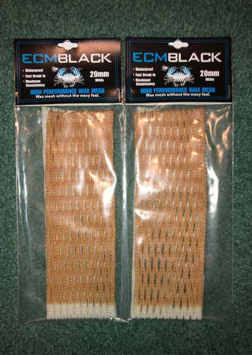 2 ECM Black Wax Mesh Pieces