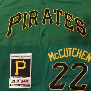 Pittsburgh Pirates #22 Andrew McCutchen St Patrick’s Day Green MLB Spring Training Jersey