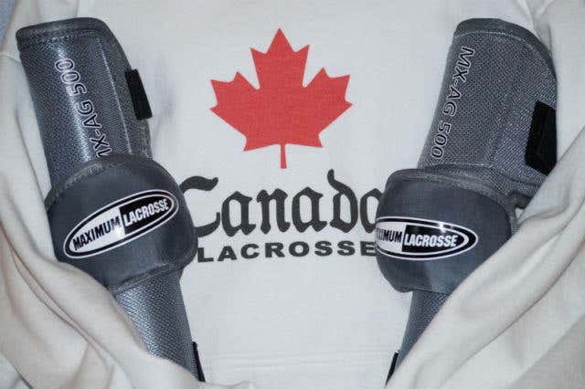 2 pairs "New" Youth Max Lax Box Lacrosse Arm Guards MX-AG-500 for MPrivateer