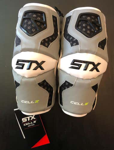 BNWT STX CELL IV ARM PADS. Medium. Gray
