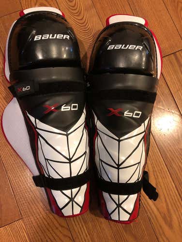 Bauer Vapor X60 Shin Guards Used 3 Games