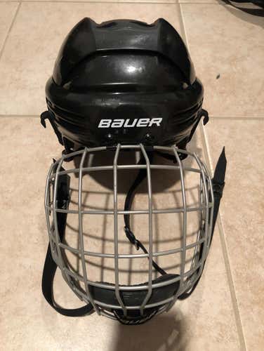 Bauer Hockey Helmet Large With Cage