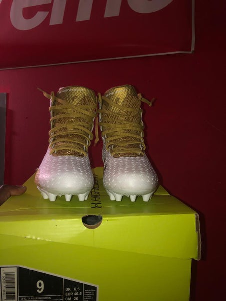 UA Womens Highlight MC White&Gold