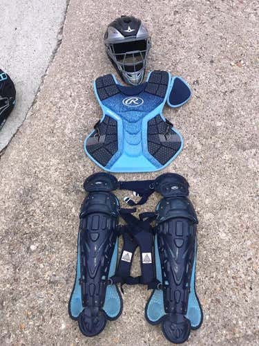 Like New Rawlings Velo Catchers Gear, All Star Mask