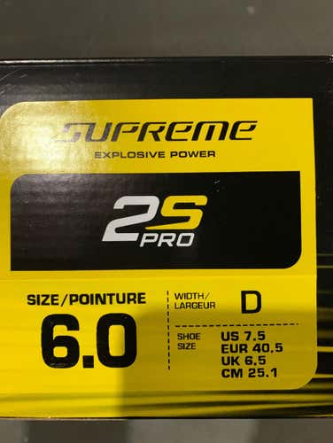 FS: Bauer 2S Pro, Size 6D, Brand-New In Box