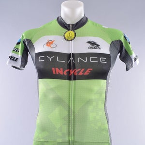 Cylance Cycling Team Suarez Pro Line Jersey Men's Medium Black Green Road Bike