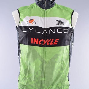 Cylance Pro Cycling Team Suarez Wind Vest Men's Large Black Green Road Bike