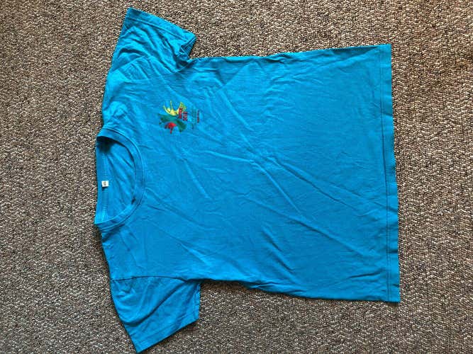 Team Seychelles Algers 2019  T-Shirt Size Small S 100% Cotton Light Blue