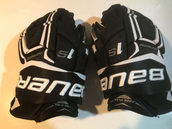 Bauer Supreme 1s Size 14” Black W/white
