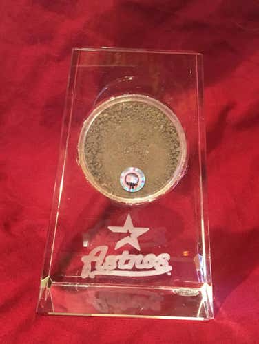 2013 Houston Astros Game Used Dirt Minute Maid Park - MLB Authenticated Crystal Steiner