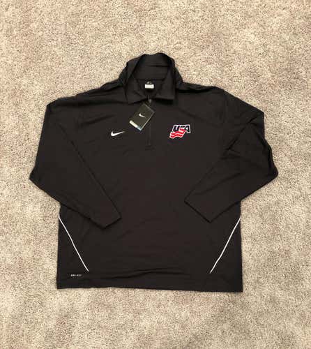 USA Hockey Nike Quarter ZIP New With Tags