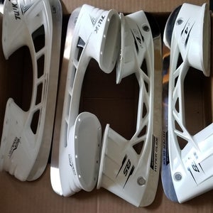 Lot of Ice Skate Blade Holders + Steel Runners