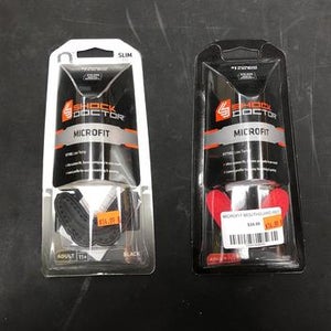Brand New  Adult Shock Doctor Microdot Mouth Guards Black & Red Super Thin