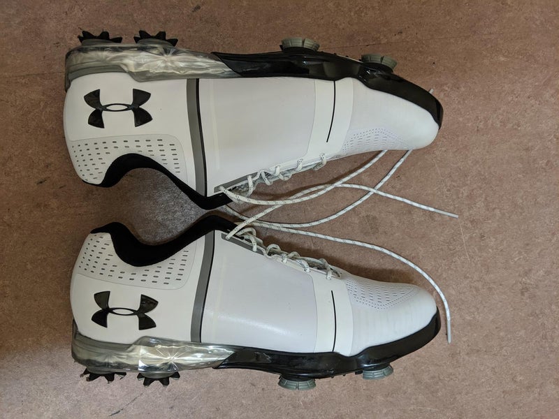 Under Armour New Jordan Spieth One White/Black Golf Shoes Men's Size 9