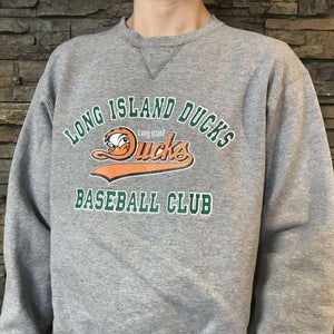 VTG Long Island Ducks Independent Baseball Champion Crewneck Sweatshirt Mens S/M