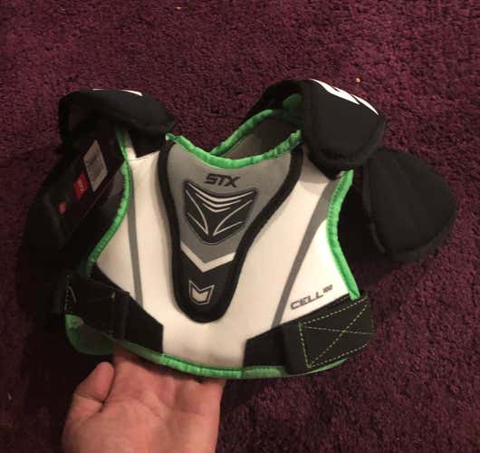 Brand New STX Cell 100 Lacrosse Shoulder Pad XX-Small White
