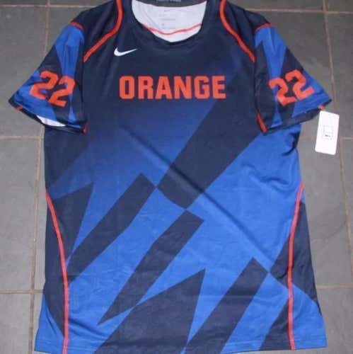 Nike Syracuse Orange #22 Lacrosse Game Shirt Shooter Jersey LG normally $65