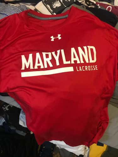 New Maryland Lacrosse Under Armour Team Shooting Shirt