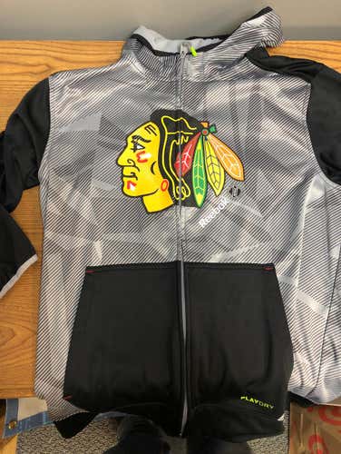 Chicago Blackhawks Center Ice Full Zip Hoodie Sr Large
