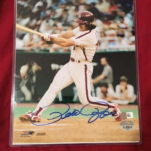 Pete Rose Philadelphia Phillies Signed Autographed 8x10 MLB Baseball Photo