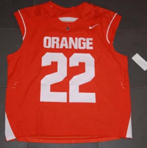 Nike Syracuse Orange #22 Lacrosse Fast Break Game Jersey LG Gait Powell Sewn SCANLAN
