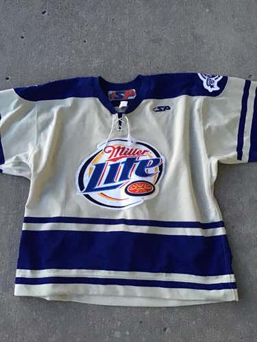 Pro Stock Stock Memphis River Kings CHL Miller Lite Game Jersey size 56