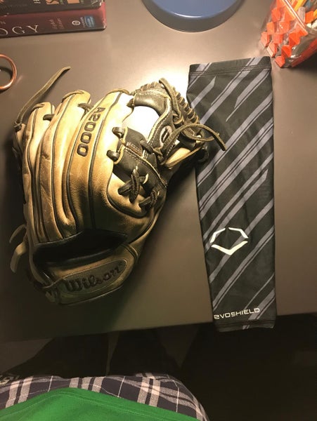 Wilson A2000 and Evoshield Armsleve