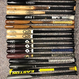Assorted Wood And Metal Bats