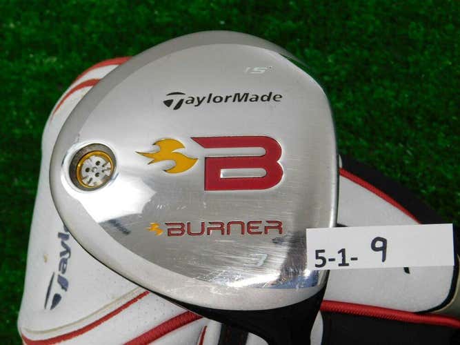 TaylorMade Burner High Launch 15* 3 Wood REAX 49 Stiff Graphite w SuperFast HC(Firm Price. No Trades