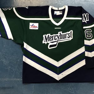 New - NCAA College Hockey Game Jersey - Mercyhurst - Green