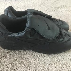 Size 13 Nike Air Clipper Anniversary Black On Black Baseball Spikes