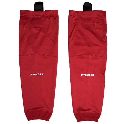 New TronX SK100 Dry Fit Ice Hockey Socks 1 Pair - Red 26"