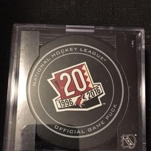 Arizona Coyotes 20th Anniversary Official NHL Game Hockey Puck