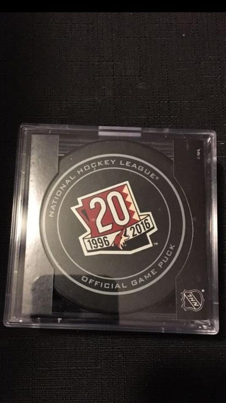 Arizona Coyotes 20th Anniversary Official NHL Game Hockey Puck
