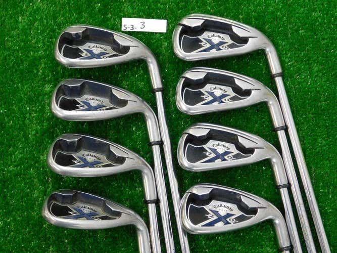 Callaway X-20 Irons 5-P, A & L Uniflex Steel 2* Upright +.5"(Firm Price. No Trades)